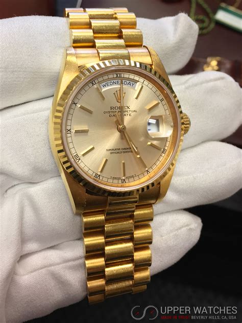 day date rolex red gold|solid gold rolex day date.